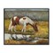 Stupell Industries Horse Drinking Water by Stream Framed Giclee By Kathy Winkler 